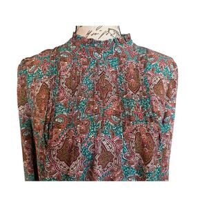 Joie Women’s Paisley Long Sleeve Blouse Size M